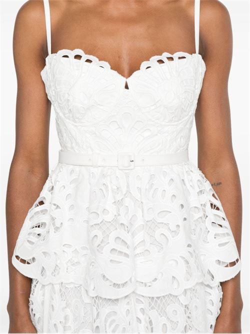 Flared dress SELF PORTRAIT | PF24091MWHITE